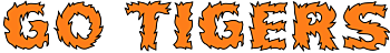 Go Tigers Vinyl Lettering