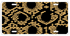 Snake Skin License Plate