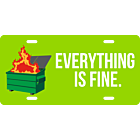 Everything is Fine License Plate