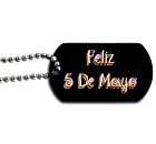 Feliz 5 Mayo Dog Tag Back