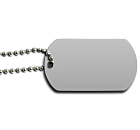 Baseball Dog Tag Back 