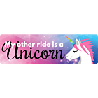 My Other Ride Is A Unicorn Vinyl Bumper Sticker