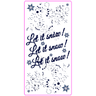 Let It Snow! Vinyl Static Window Cling