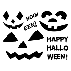 Jack-o-Lantern No Mess Vinyl Decal Kit