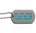 Football Dog Tag Back