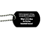 Wrestling Dog Tag Back