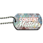 Consent Matters Rainbow Dog Tag