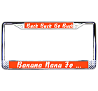Name Game Chrome License Plate Frame 