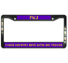 Initials Plastic License Plate Frame