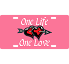 One Life One Love License Plate