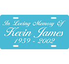 In Memory License Plate 