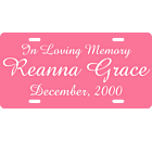 In Loving Memory Plate 
