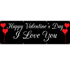I Love You Vinyl Banner