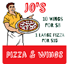 Jo's Pizza Static Cling