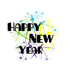 New Year Static Cling