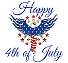Happy 4th of July Static Cling
