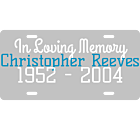 In Loving Memory License Plate