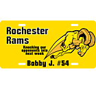 Rochester Rams License Plate 
