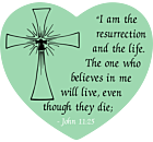 John 11:25 Car Magnet