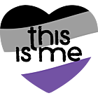 National Coming Out Day Asexual Heart Magnet