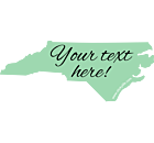 Aqua North Carolina Decal