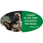 Bear Rules Oval Car Magnet