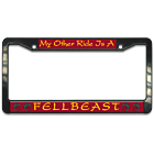 My Other Ride is a Fellbeast Tolkein Day Plastic License Plate Frame