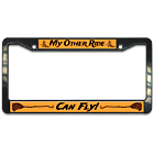 My Other Ride Can Fly Witches Broom Plastic License Plate Frame