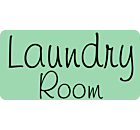 Laundry Room Aluminum Sign Front