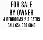 For Sale Yard Sign Front