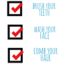 Bathroom Checklist Static Cling