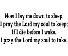 Child's Prayer Vinyl Lettering