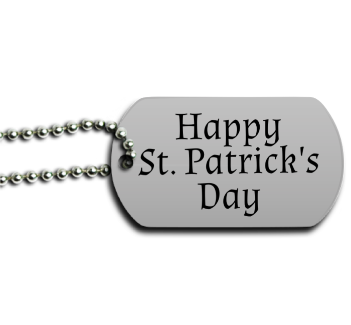 St. Patrick's Day Dog Tag