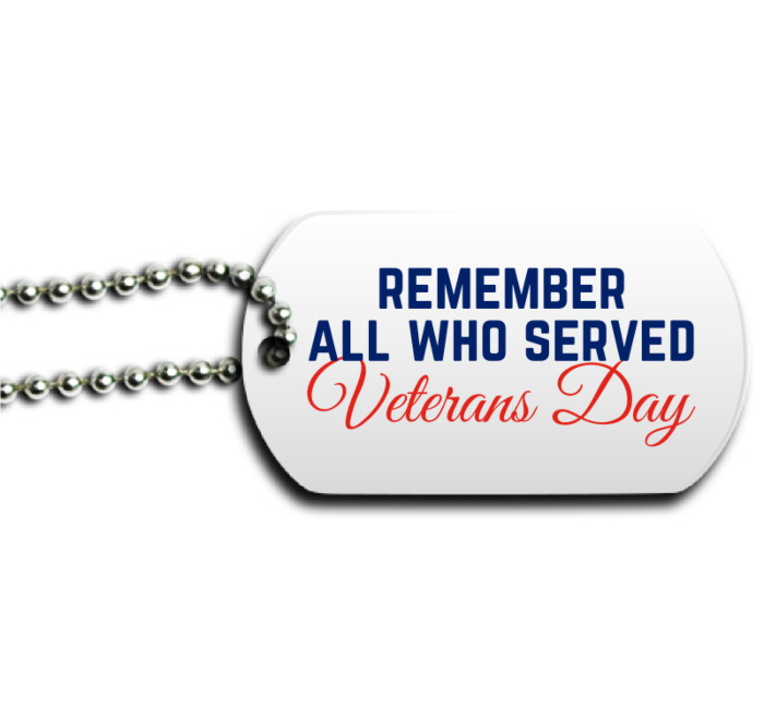 Veterans Day Dog Tag