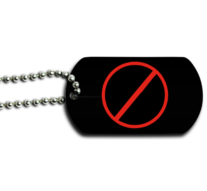 No Sign Dog Tag 