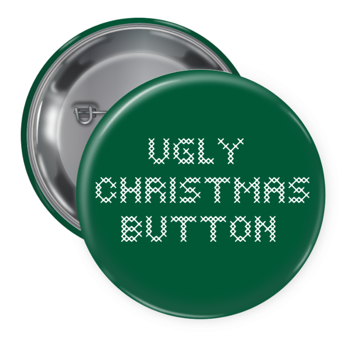 Ugly Christmas Button