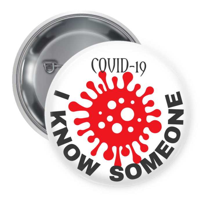 Covid-19 Pin Backed Button