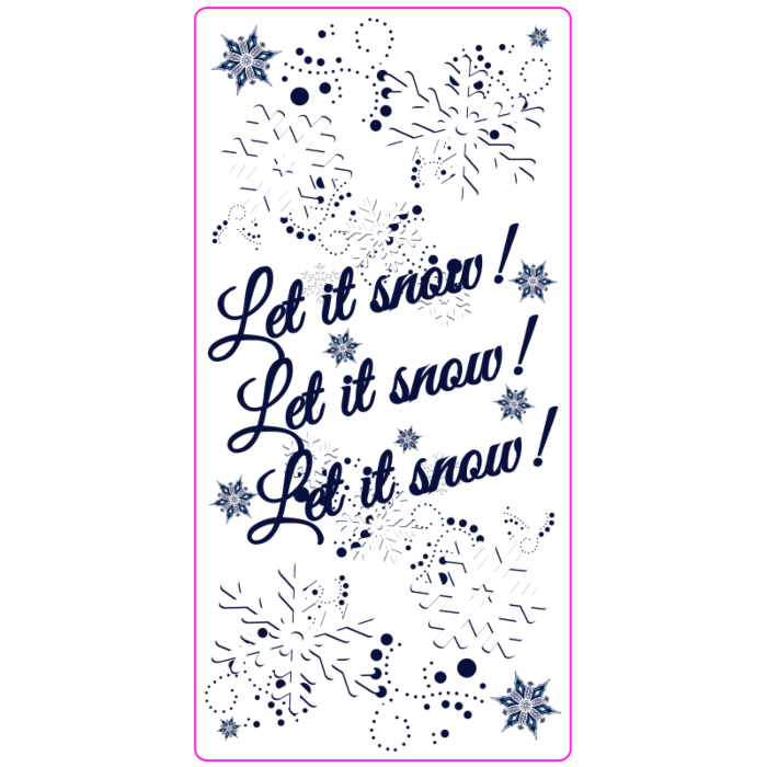Let It Snow! Window Cling