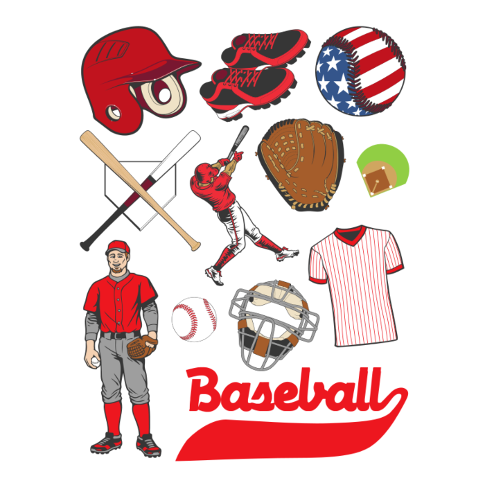 Baseball Sticker Sheet
