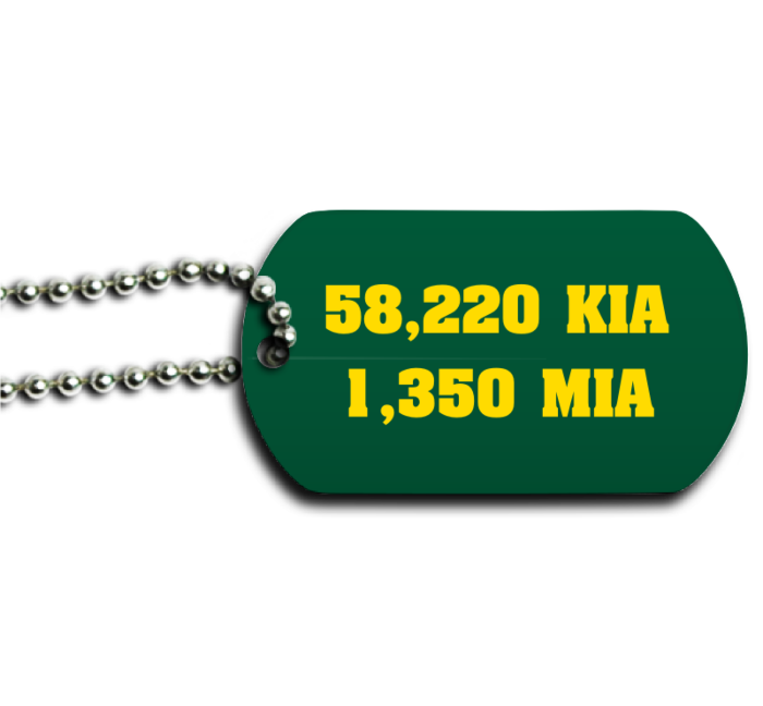 Vietnam Memorial Dog Tag
