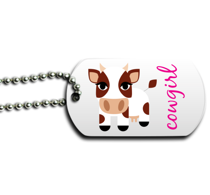 Cowgirl Dog Tag