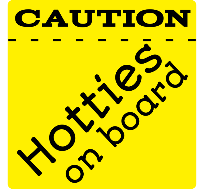 Caution Car Magnet