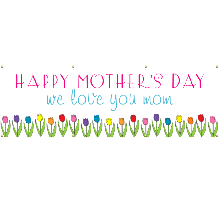 Mother's Day Vinyl Banner