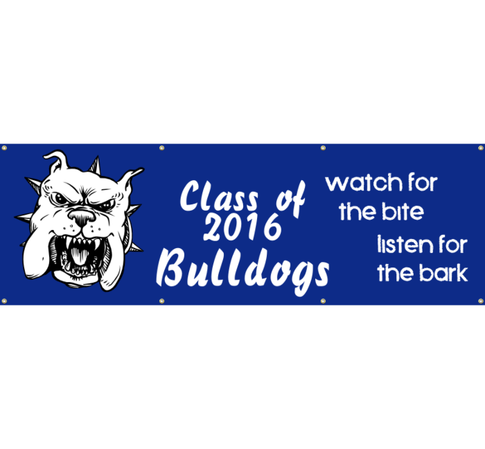 Bulldogs Vinyl Banner