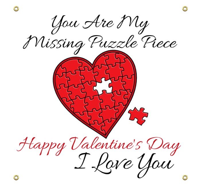 Valentine's Day Vinyl Banner