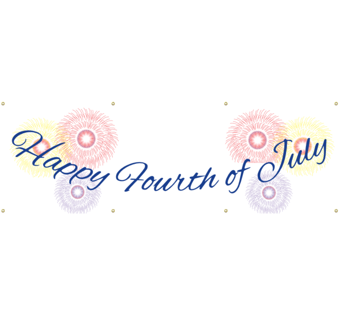 July 4th Vinyl Banner