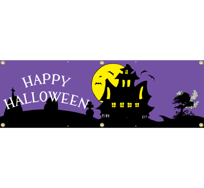 Halloween Vinyl Banner