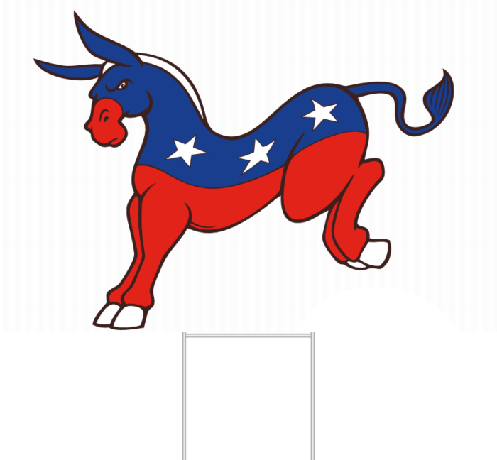 Democrat Yard Sign
