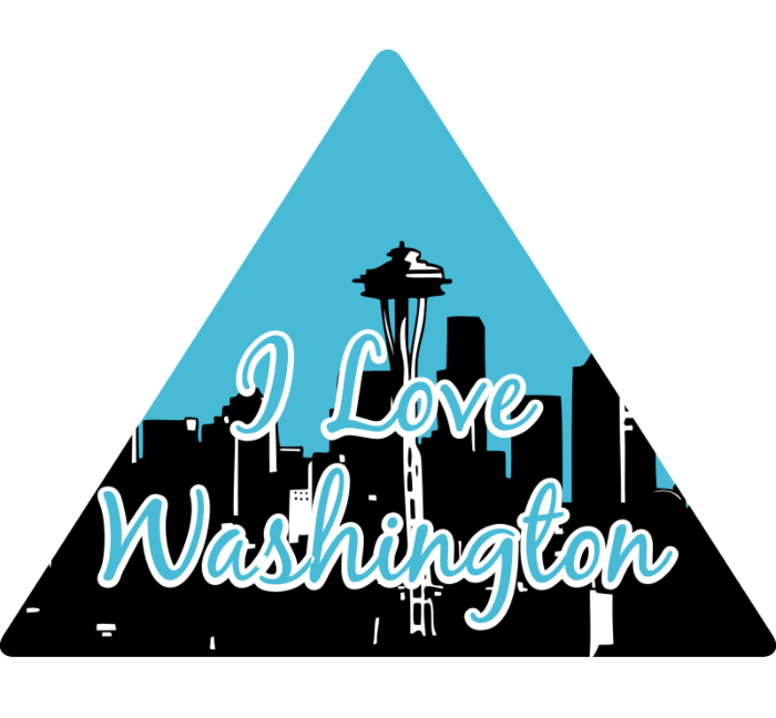 I Love Washington Decal