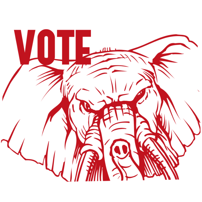 Wyoming Republican Vote Decal